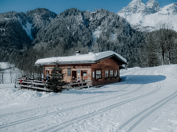 Gutwenghof im Winter - Langlaufen